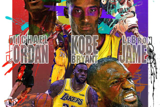 create an outstanding nba illustration