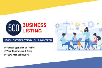 do 500 global business listing or directory for your business