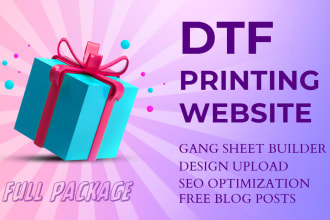 design your dtf printing website with gang sheet builder