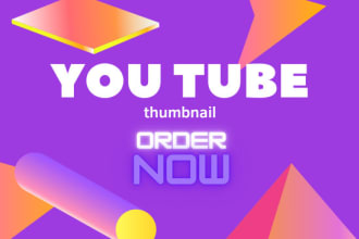 make youtube thumbnail  video editing and animation