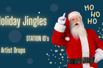 produce best radio jingles for christmas and holidays with santa voice