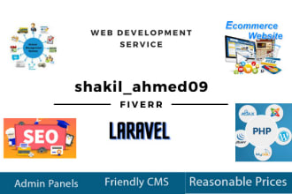 build website in PHP laravel api integration bugs fix