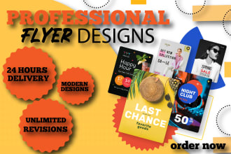 design professional corporate flyer, brochure and leaflet