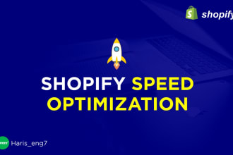 do shopify store speed optimization and fix the loading time issues