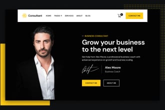 create a business consulting website, consulting website