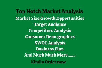 do market research, niche research, competitors analysis