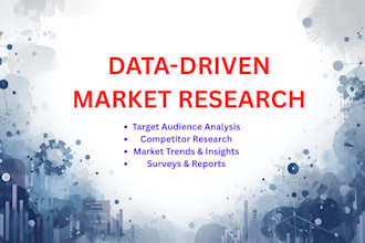 do market research, niche research, competitors analysis