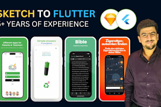 code your sketch designs to a flutter mobile app