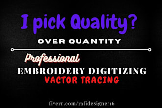 do embroidery digitizing in professionally standard