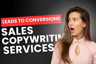 write sales copy for a sales page, sales funnel, landing page, website content
