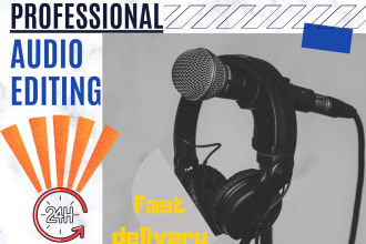 remove the noise, edit, fix and convert your audio file