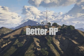 change vinewood sign to any text for fivem roleplay server or 3d logo