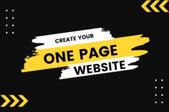 create your one page website