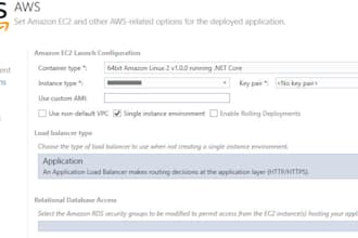 deploy asp dot net core mvc to aws rds s3 beanstalk ec2 instance