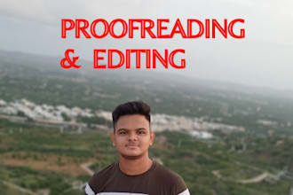 edit and proofread the blog posts and articles