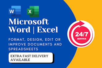 do microsoft word document formatting and excel spreadsheet