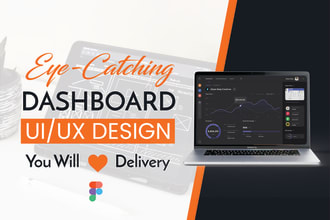 design stunning UI UX for web app, saas, dashboard, software