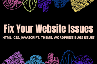 fix and debug wordpress website issues, css, javascript, plugins