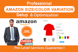 amazon variation or parent child listing for all category