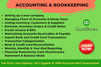 do bookkeeping and accounting in excel
