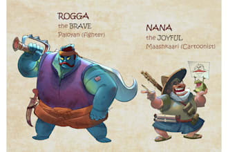 draw expressive cartoon characters