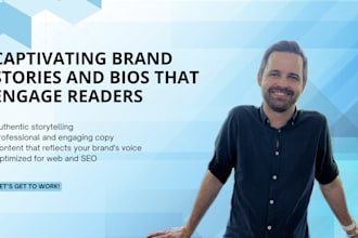 create captivating brand stories and bios that engage readers