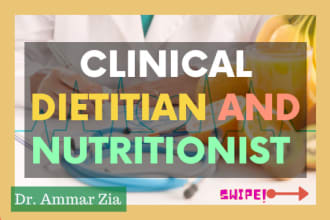 be your dietitian and make your diet plan