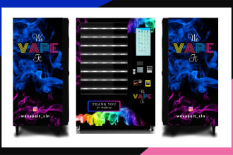 design a vape,  e cigarette vending machine