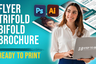 design a flyer, brochure, bifold, trifold for you business