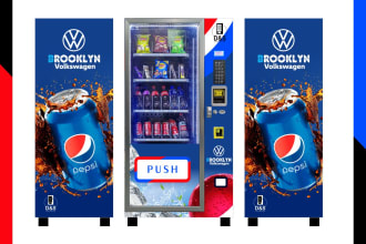 do a catchy vending machine design