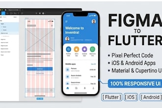 convert figma to flutter responsive UI for android and ios