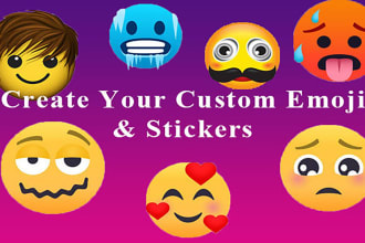 design custom emoji , sticker