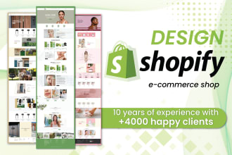 create a professional shopify website for your business