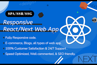 convert figma to react or figma to next js with tailwind CSS or bootstrap