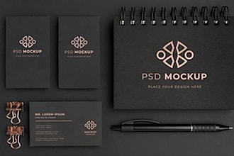 design business card and brand identity