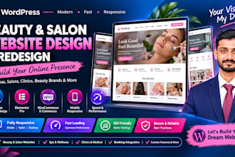 high converting beauty and  salon wordpress website
