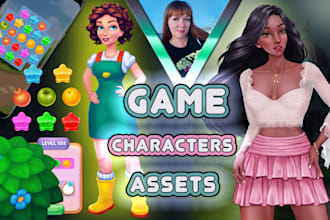 draw 2d props, mutch3, assets, gui for your games
