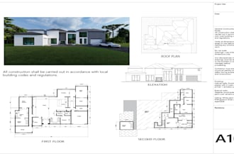 create 2d,3d floor plan front elevation and cross section and realistic renders