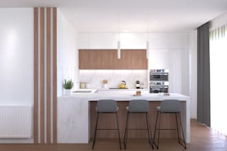 render your 3d kitchen interior design