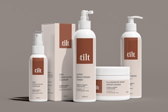 design minimal clean label and box packaging