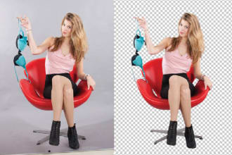 do white and transparent background or hair masking fast delivery