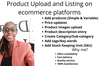 upload products to your ecommerce website or online store