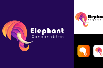 design an abstract gradient logo design in 24 hrs