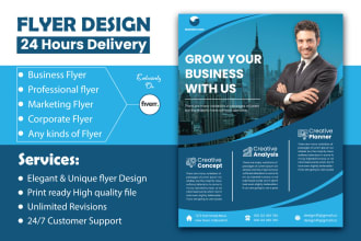 do professional, business, and marketing flyer design