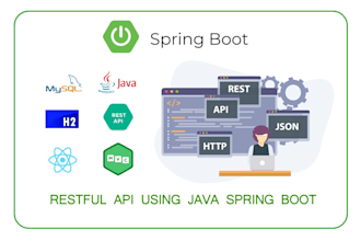 develop restful API and web application in java spring boot