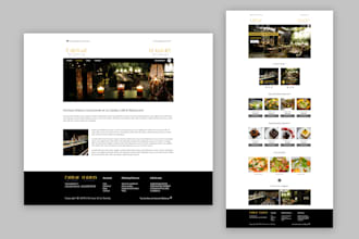 do PSD website design or web template by PSD
