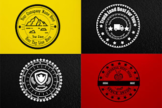 design premium circular badge logo for your business