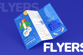 design minimalistic advertising banner, flyer, brochure