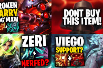 create two league of legends youtube thumbnails