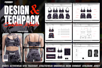 design your activewear, gym wear, fitness, swimsuit, bikini